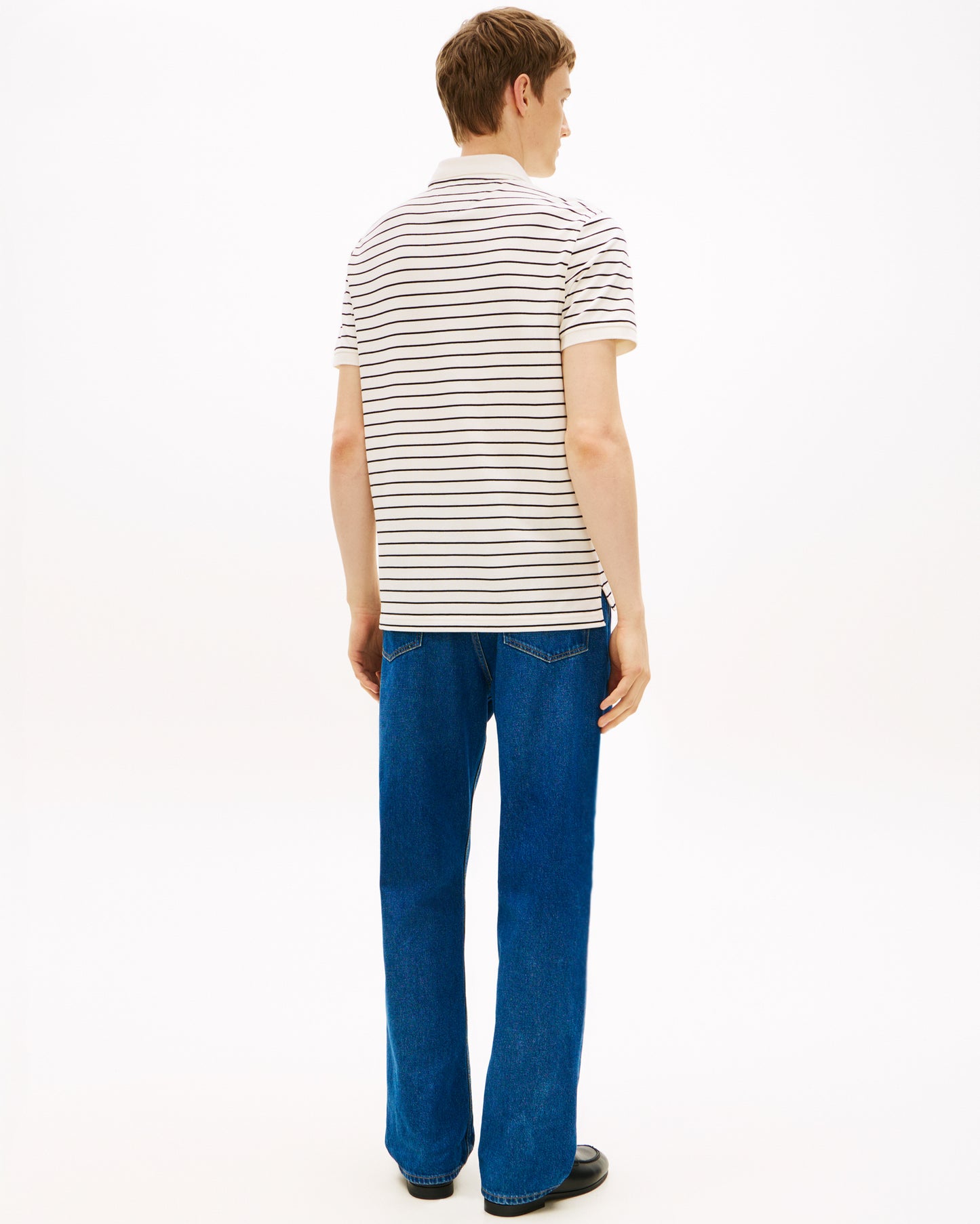 Tommy Hilfiger 1985 Regular Fit Mens Polo - Ivory Petal/Black