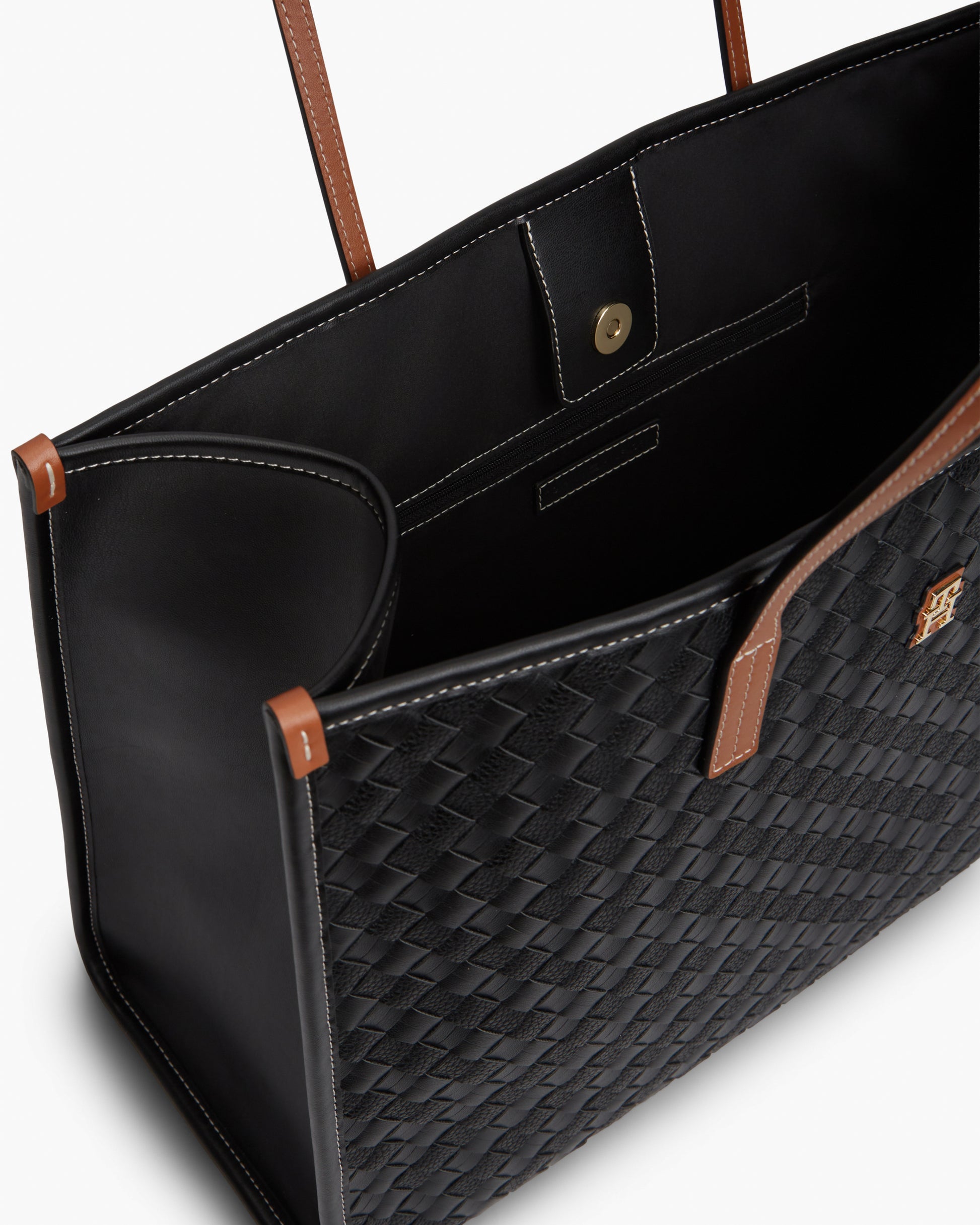Tommy Hilfiger TH City Womens Tote Bag - Black Mix | CHO | Designer Womens Tote Bags