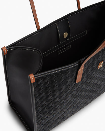 Tommy Hilfiger TH City Womens Tote Bag - Black Mix | CHO | Designer Womens Tote Bags