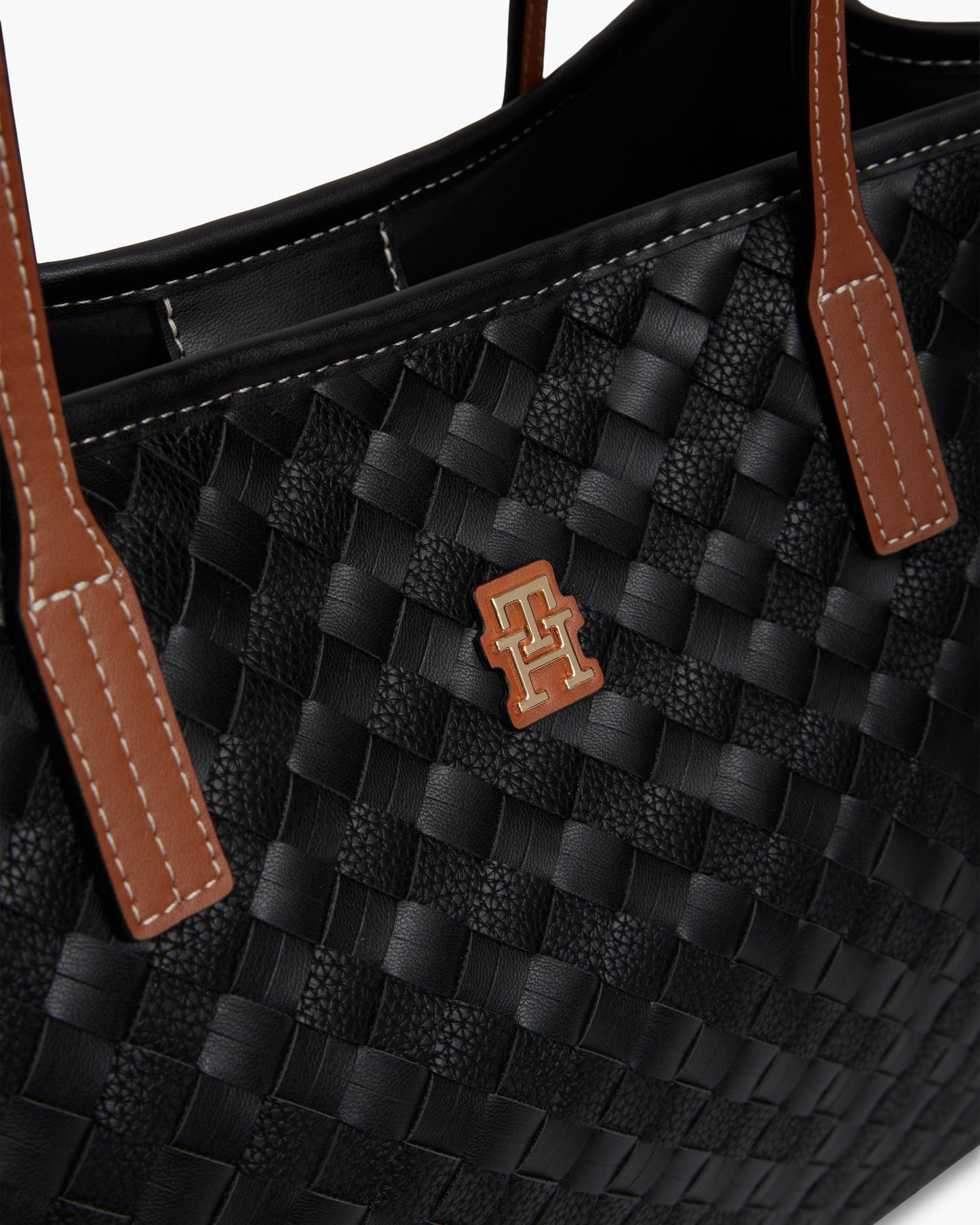 Tommy Hilfiger TH City Womens Tote Bag - Black Mix | CHO | Designer Womens Tote Bags