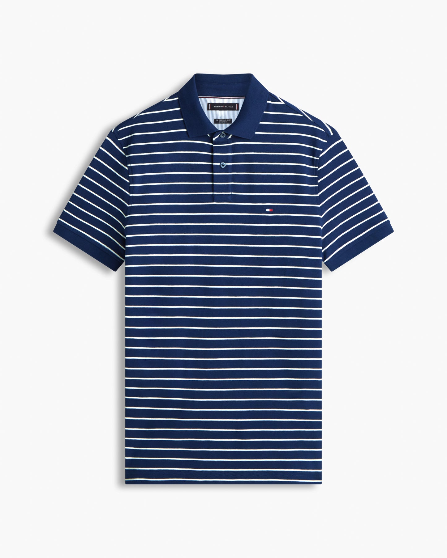 Tommy Hilfiger 1985 Regular Fit Mens Polo - Carbon Navy/Ivory Petal