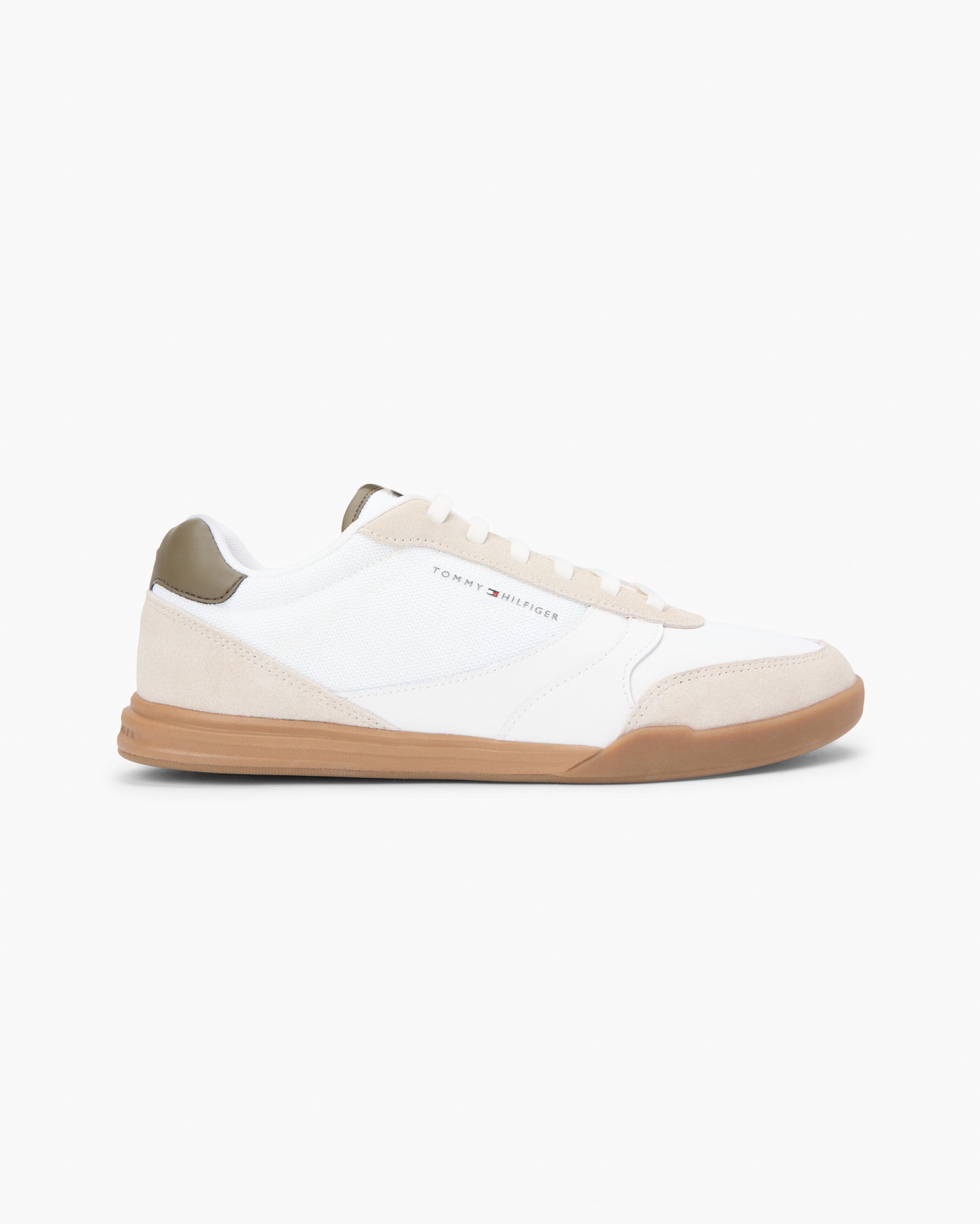 Tommy Hilfiger Lopro Leather Mix Mens Trainers - Classic Beige