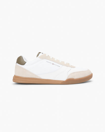 Tommy Hilfiger Lopro Leather Mix Mens Trainers - Classic Beige