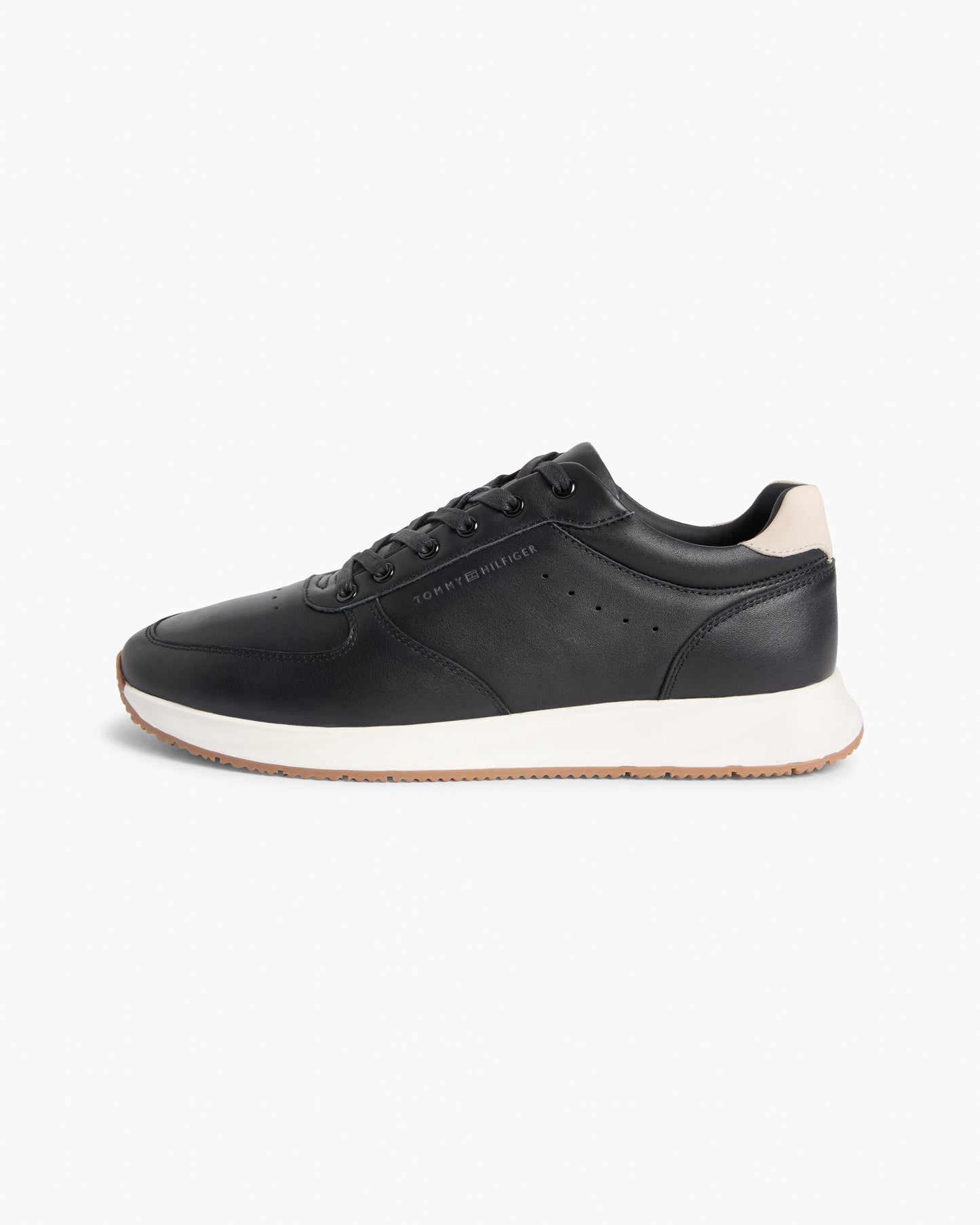 Tommy Hilfiger Newport Leather Mens Trainers - Black