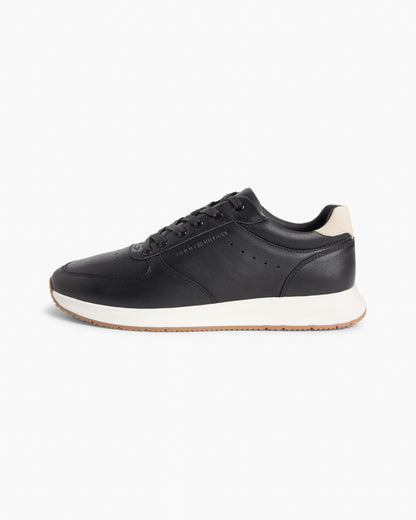 Tommy Hilfiger Newport Leather Mens Trainers - Black