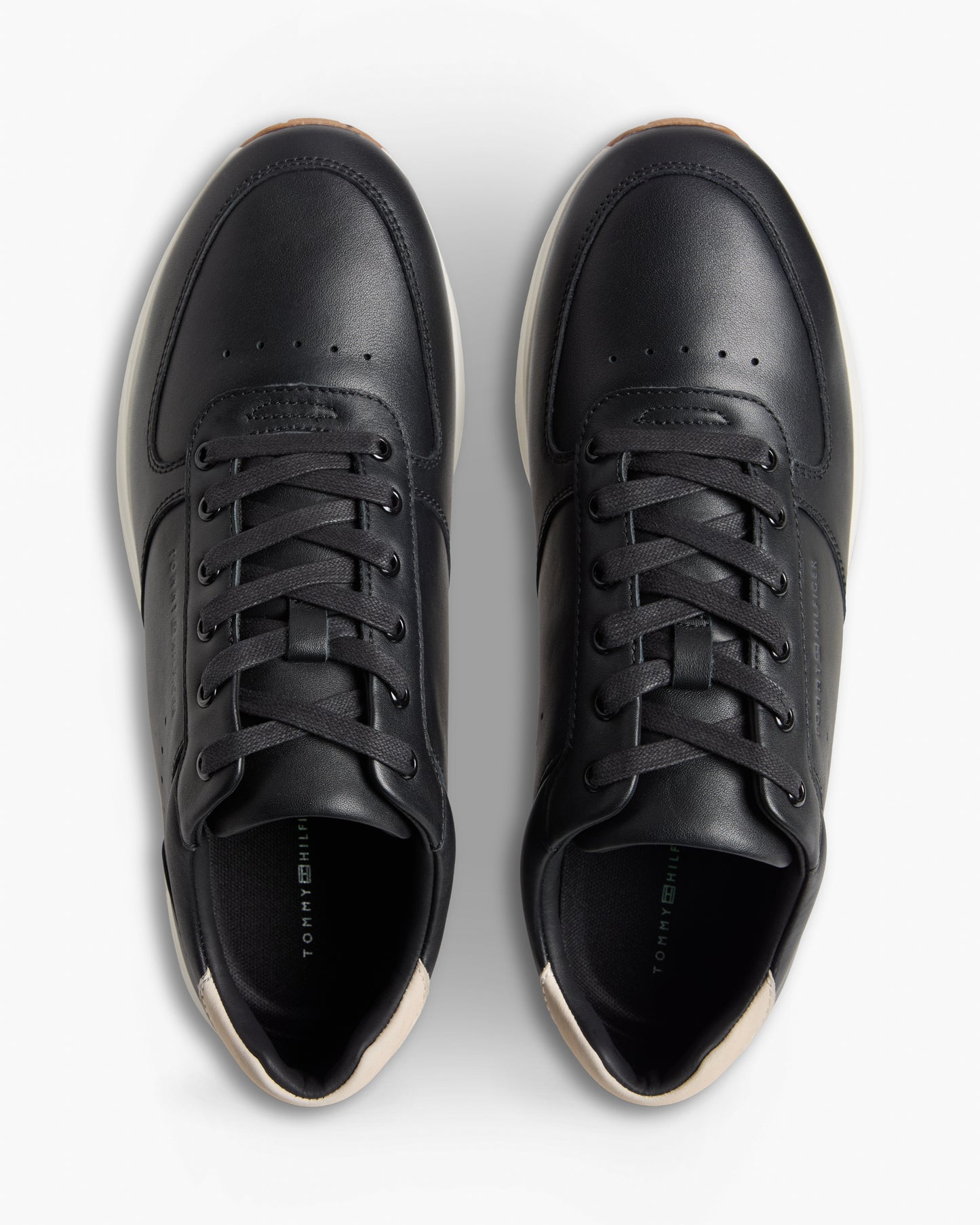 Tommy Hilfiger Newport Leather Mens Trainers - Black