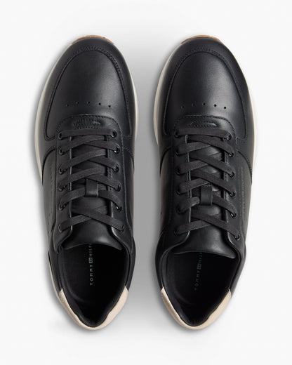 Tommy Hilfiger Newport Leather Mens Trainers - Black