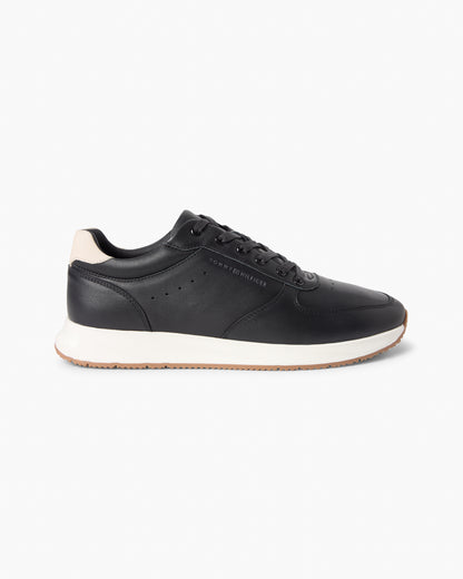 Tommy Hilfiger Newport Leather Mens Trainers - Black