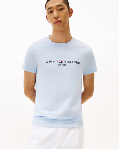 Tommy Hilfiger Tommy Logo Basic Mens T-Shirt - Breezy Blue
