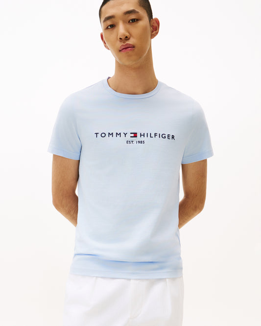 Tommy Hilfiger Tommy Logo Basic Mens T-Shirt - Breezy Blue