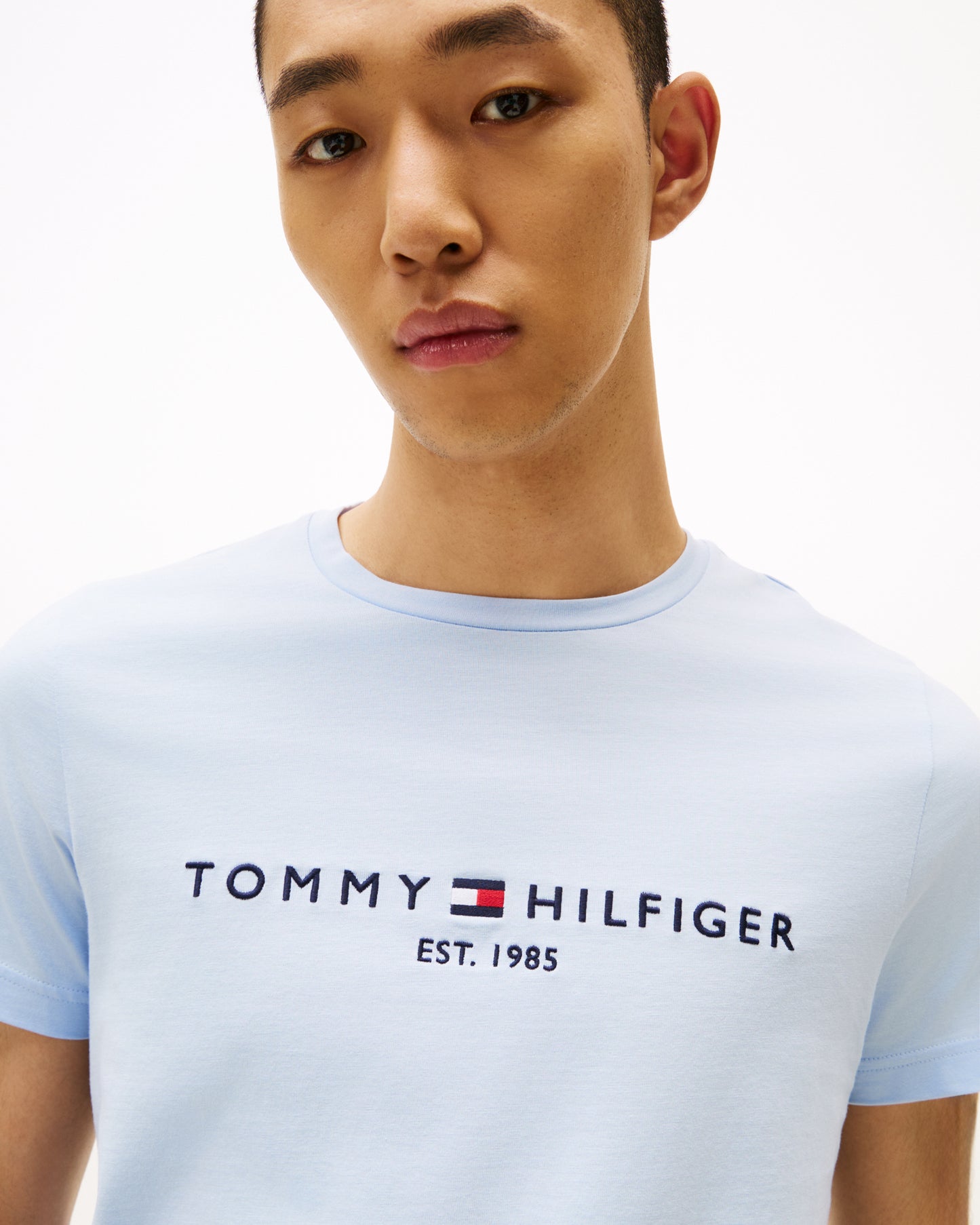 Tommy Hilfiger Tommy Logo Basic Mens T-Shirt - Breezy Blue