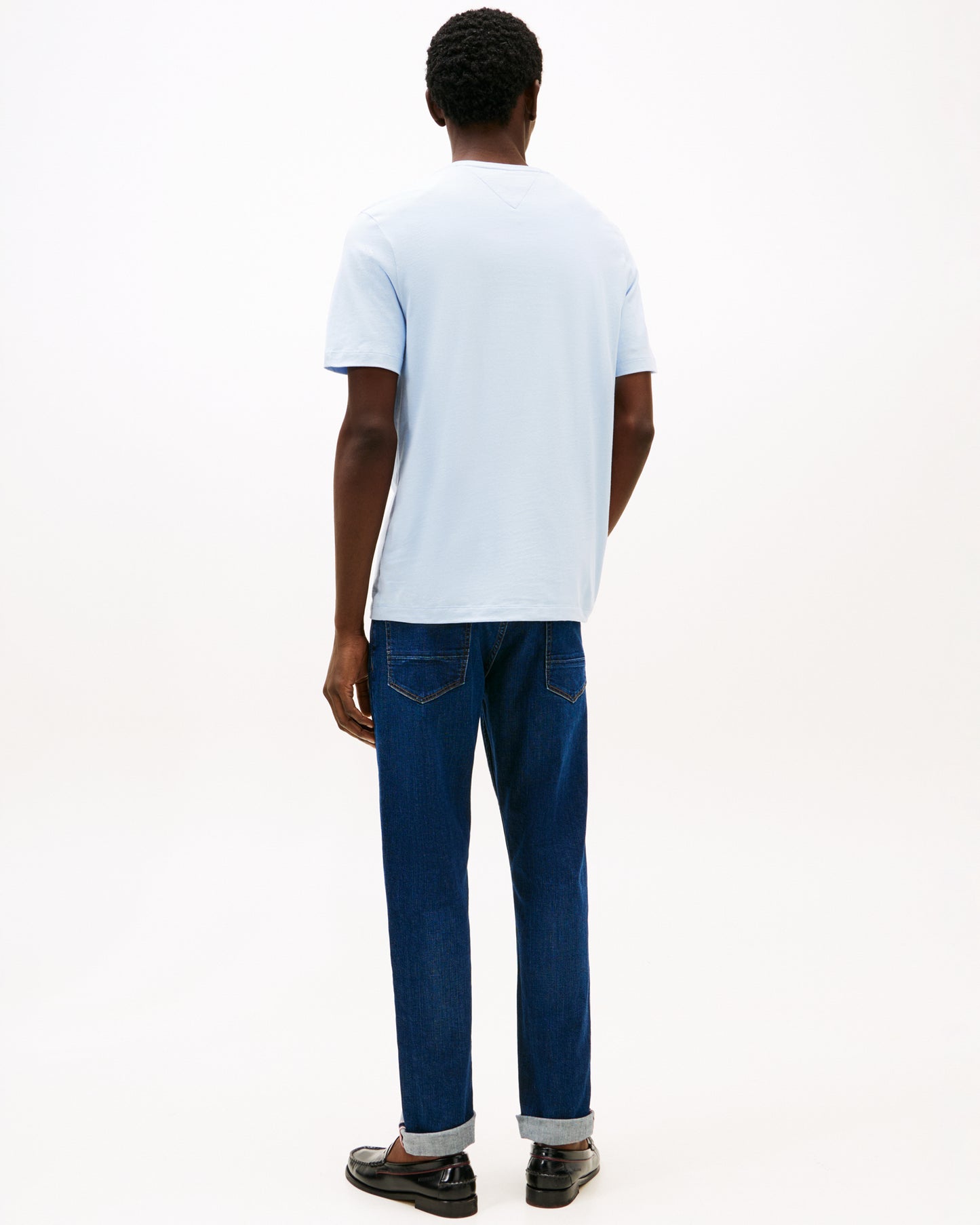 Tommy Hilfiger Essential Seasonal Regular Fit Solid Mens T-Shirt - Breezy Blue