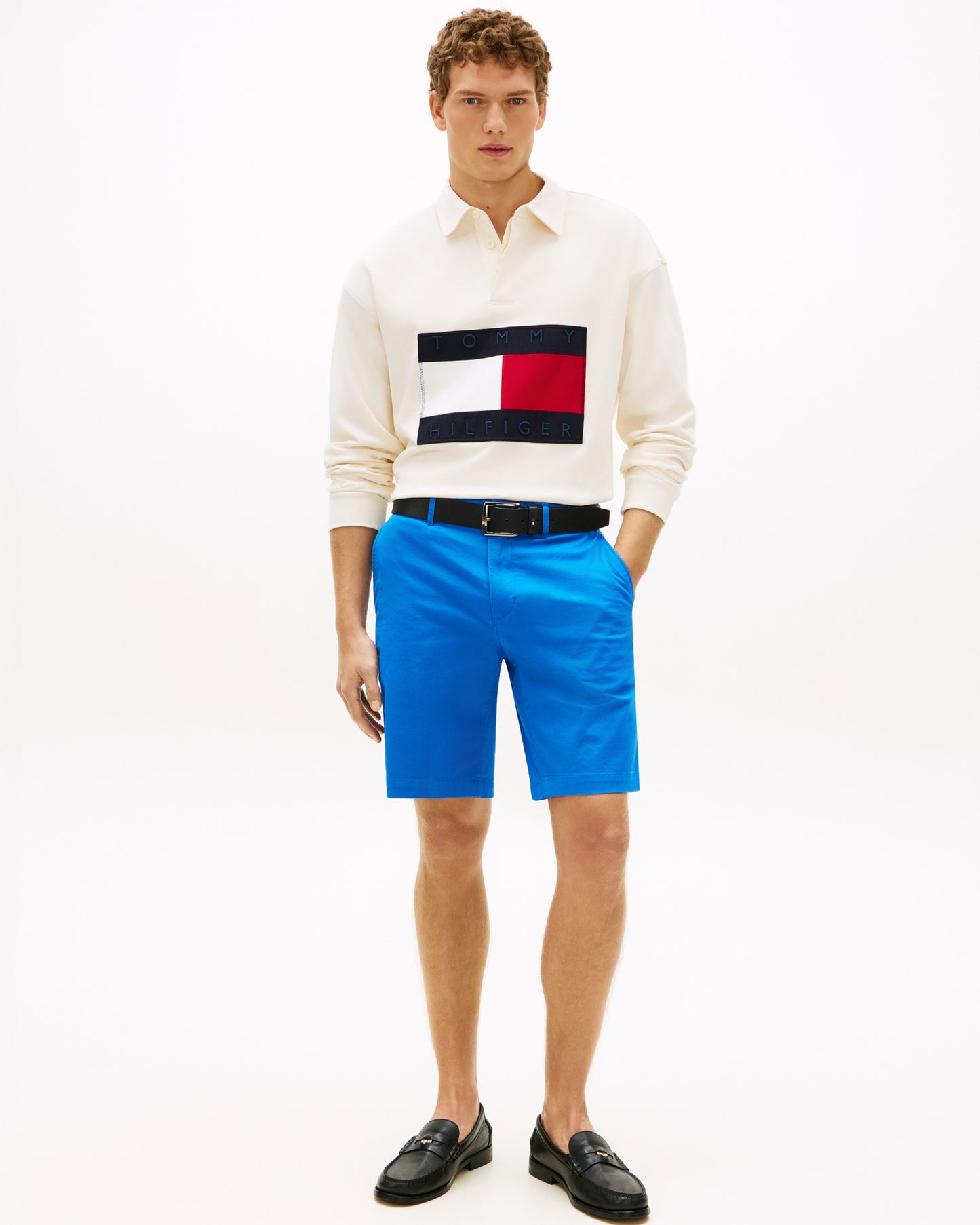 Tommy Hilfiger Denton 9.5 Inch Essential Mens Twill Shorts - Blue Orbit