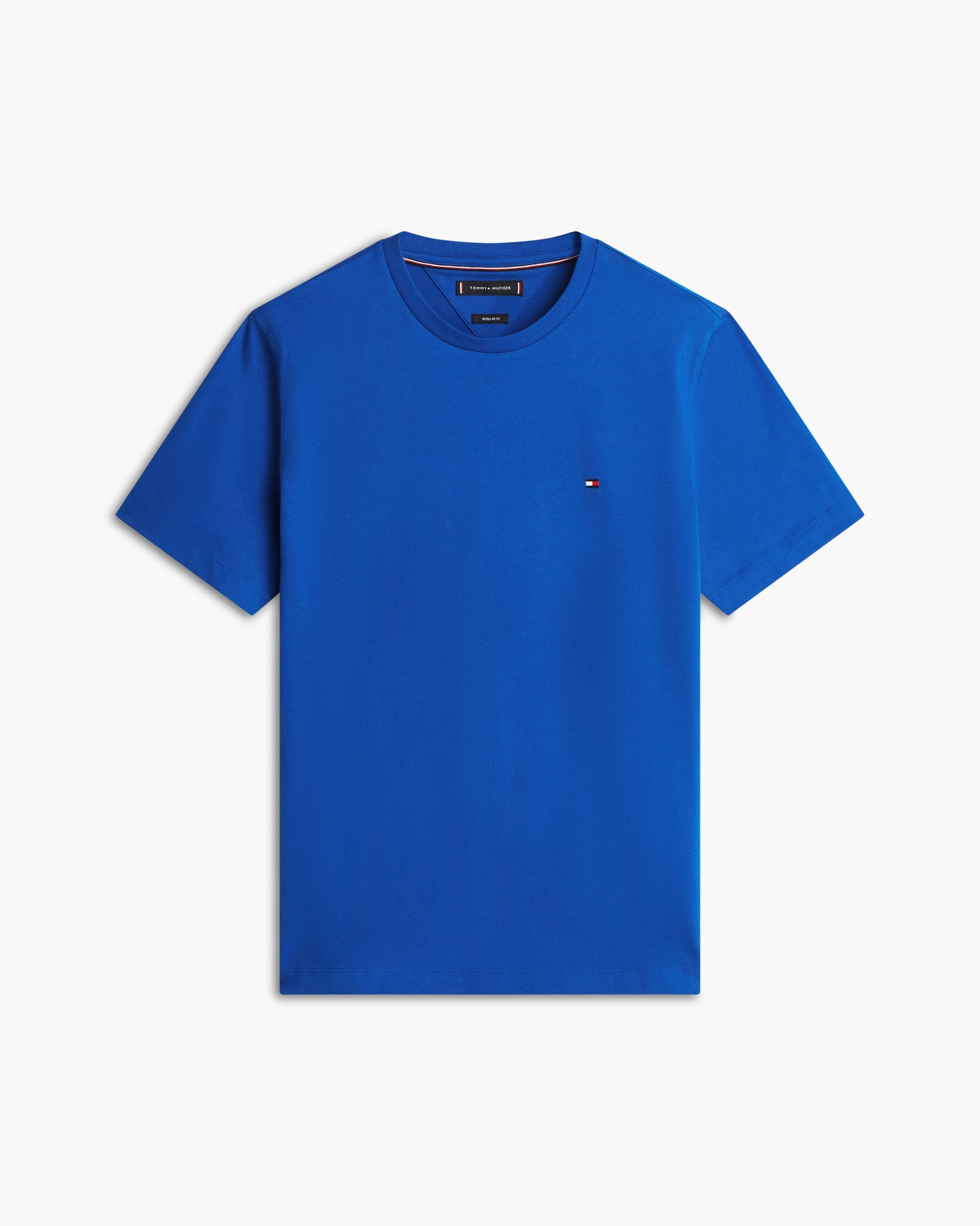 Tommy Hilfiger Essential Seasonal Regular Fit Solid Mens T-Shirt - Regal Blue | CHO | Designer Mens Short Sleeve T-Shirts & Tops