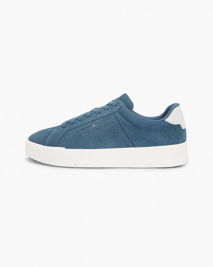 Tommy Hilfiger TH Court Suede Mens Trainers - Aegean Sea
