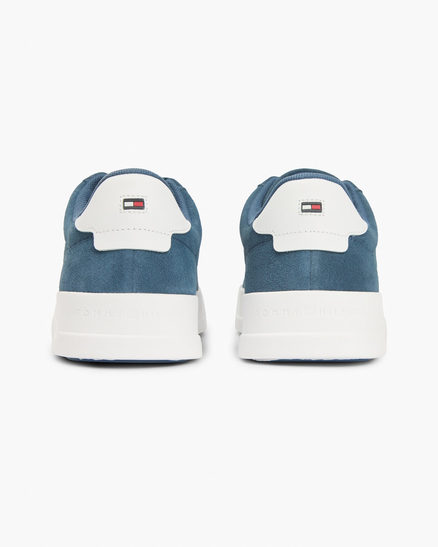 Tommy Hilfiger TH Court Suede Mens Trainers - Aegean Sea