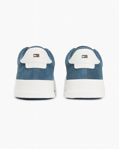 Tommy Hilfiger TH Court Suede Mens Trainers - Aegean Sea