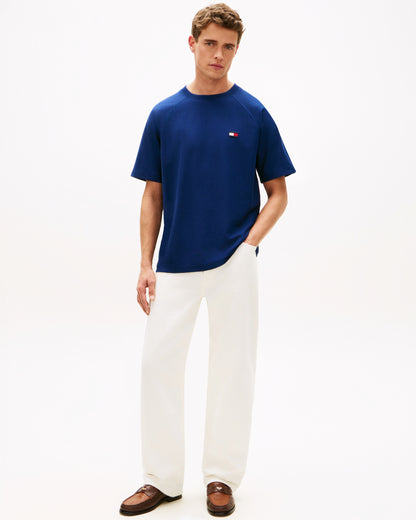 Tommy Hilfiger Tommy Flag Elevated Mens T-Shirt - Carbon Navy | CHO | Designer Mens Short Sleeve T-Shirts & Tops