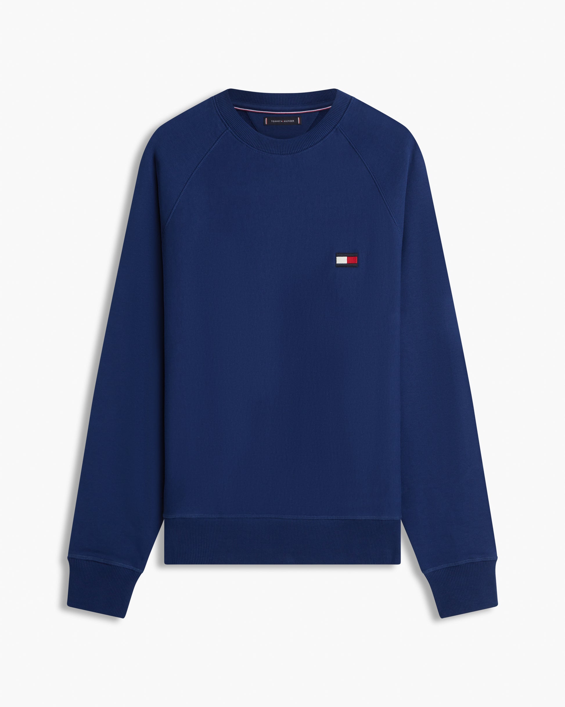 Tommy Hilfiger Tommy Flag Elevated Mens Sweatshirt - Carbon Navy | CHO | Designer Mens Sweatshirts