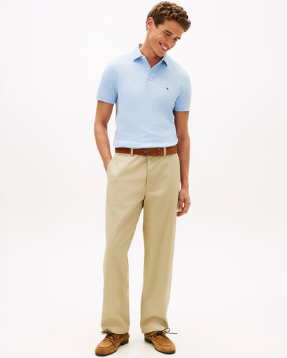 Tommy Hilfiger 1985 Regular Fit Mens Polo - Vessel Blue Heather