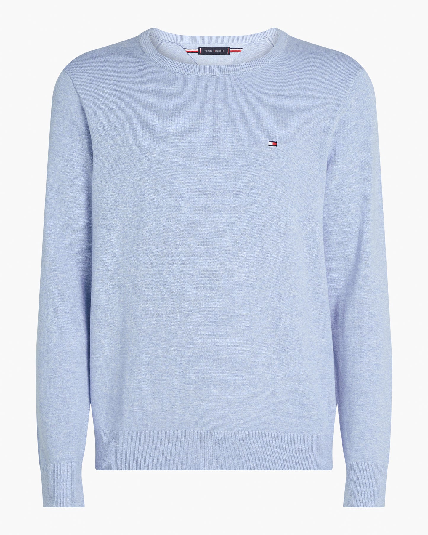 Tommy Hilfiger Essential Cotton Crew Neck Mens Sweatshirt - Vessel Blue Heather