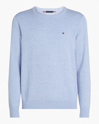 Tommy Hilfiger Essential Cotton Crew Neck Mens Sweatshirt - Vessel Blue Heather