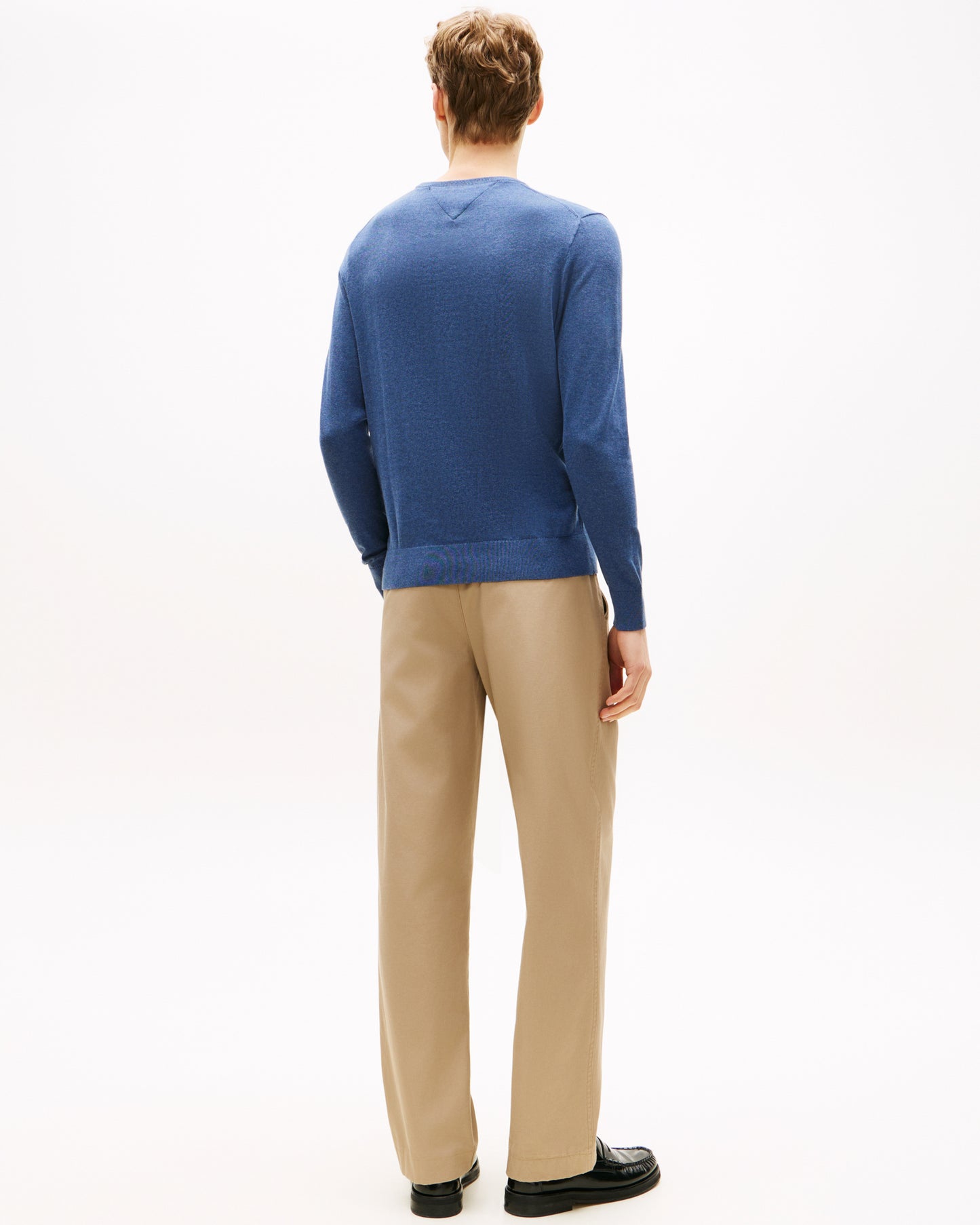 Tommy Hilfiger Essential Cotton Crew Neck Mens Sweatshirt - Aegean Sea Heather