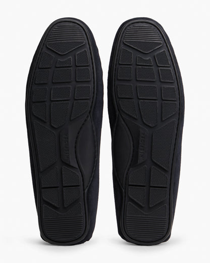Tommy Hilfiger Core Hilfiger Mens Suede Driver - Desert Sky | CHO | Designer Mens Shoes