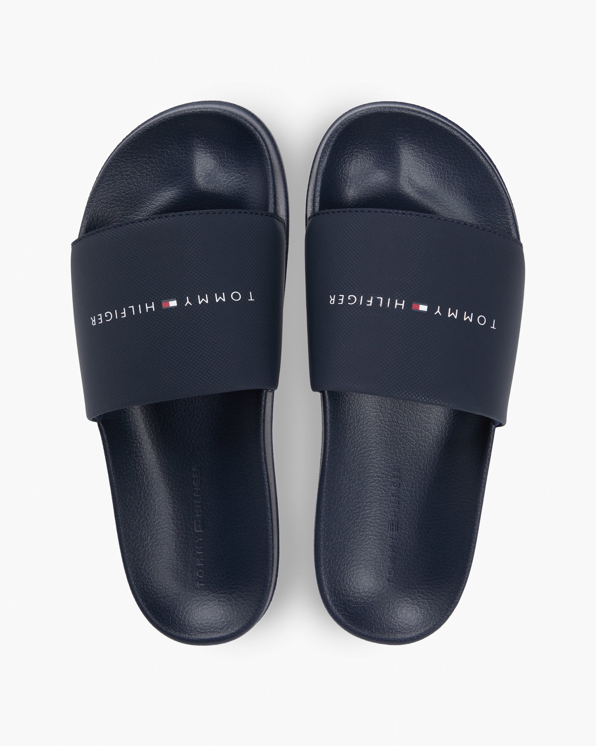 Tommy Hilfiger Core TH Mens Pool Sliders - Desert Sky | CHO | Designer Mens Sandals