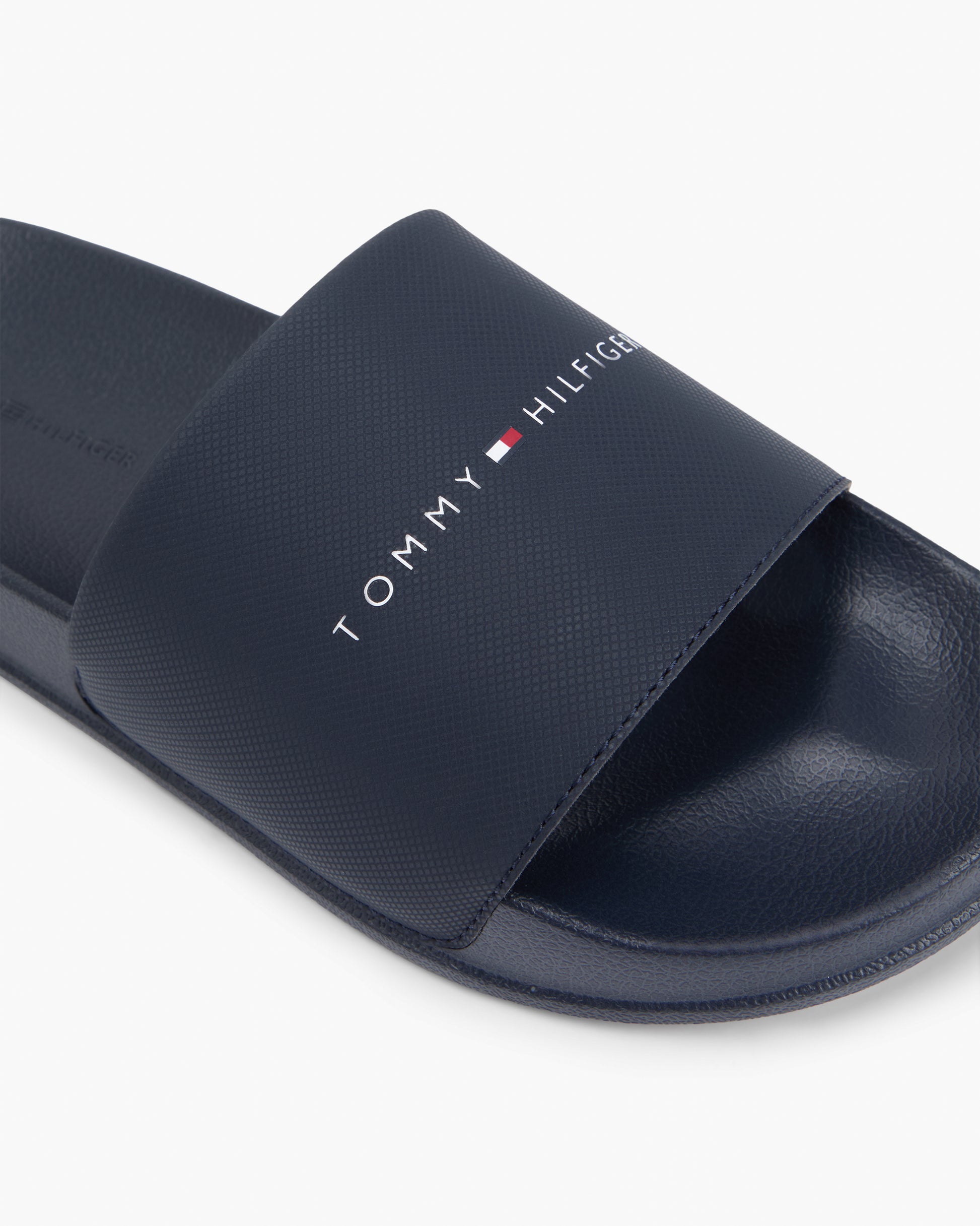 Tommy Hilfiger Core TH Mens Pool Sliders - Desert Sky | CHO | Designer Mens Sandals