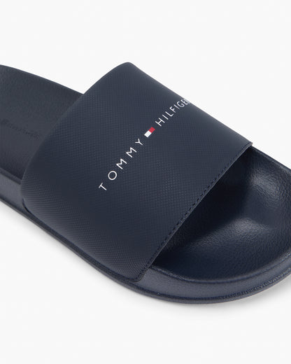 Tommy Hilfiger Core TH Mens Pool Sliders - Desert Sky | CHO | Designer Mens Sandals