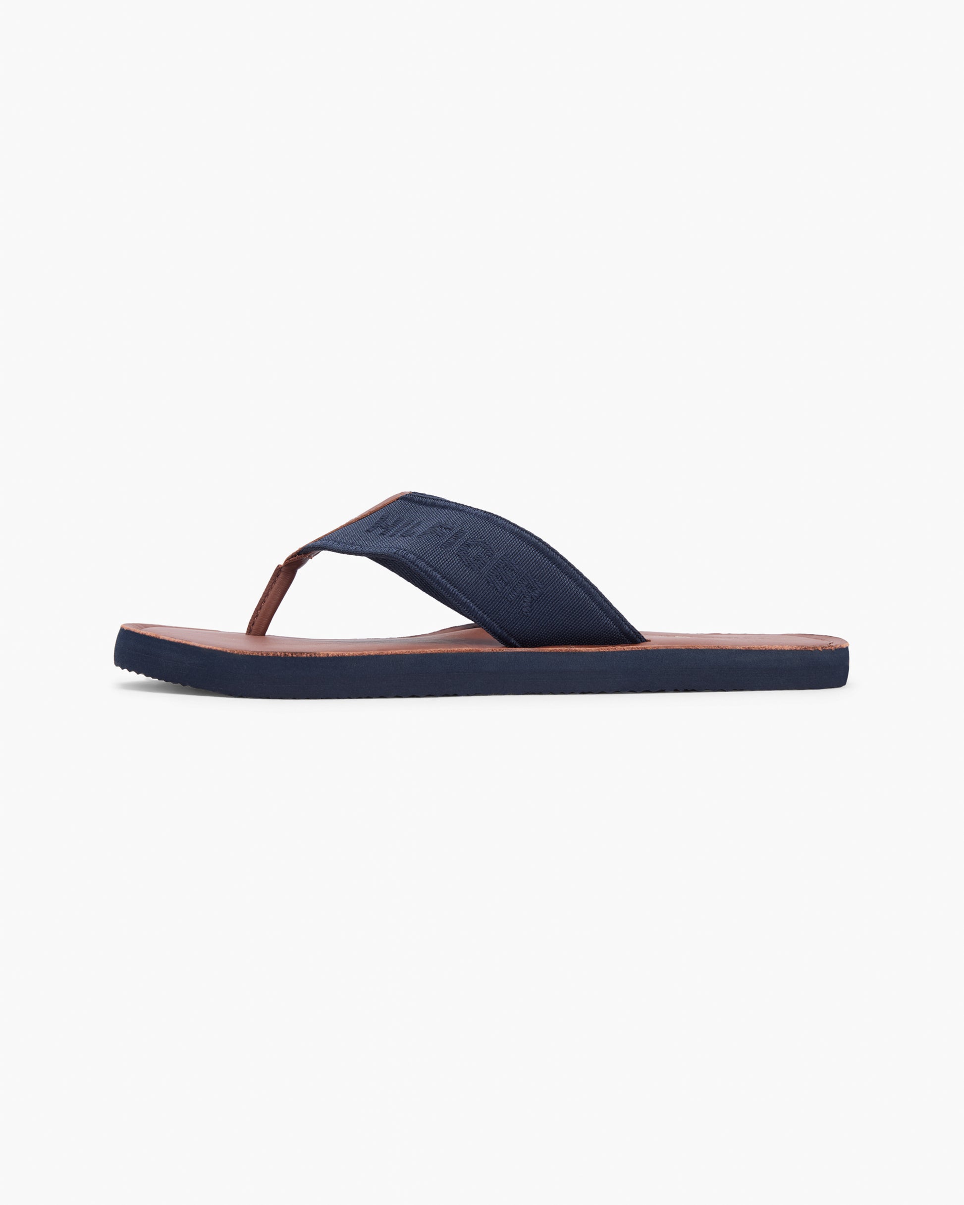 Tommy Hilfiger Leather Hilfiger Mens Beach Sandal - Desert Sky | CHO | Designer Mens Sandals