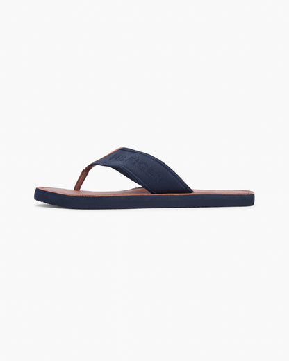 Tommy Hilfiger Leather Hilfiger Mens Beach Sandal - Desert Sky | CHO | Designer Mens Sandals