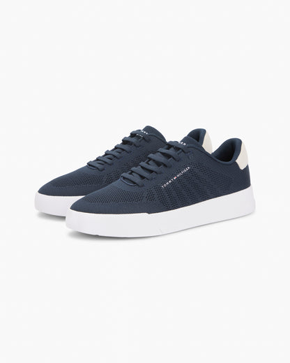 Tommy Hilfiger TH Court Knit Mens Trainers - Desert Sky | CHO | Designer Mens Trainers