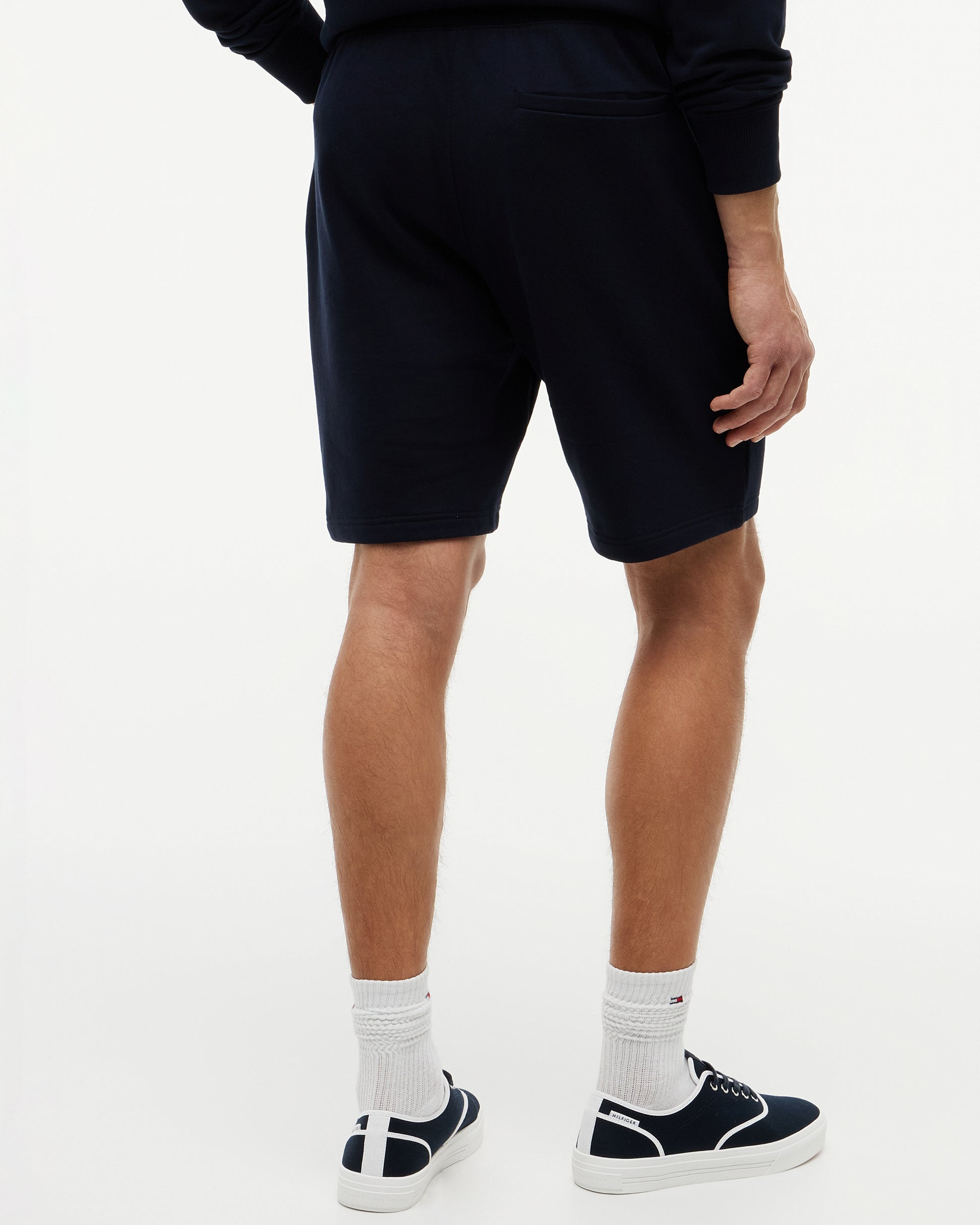 Tommy Hilfiger Essential Terry Mens Sweatshorts - Navy Blue | CHO | Designer Mens Tracksuit Shorts