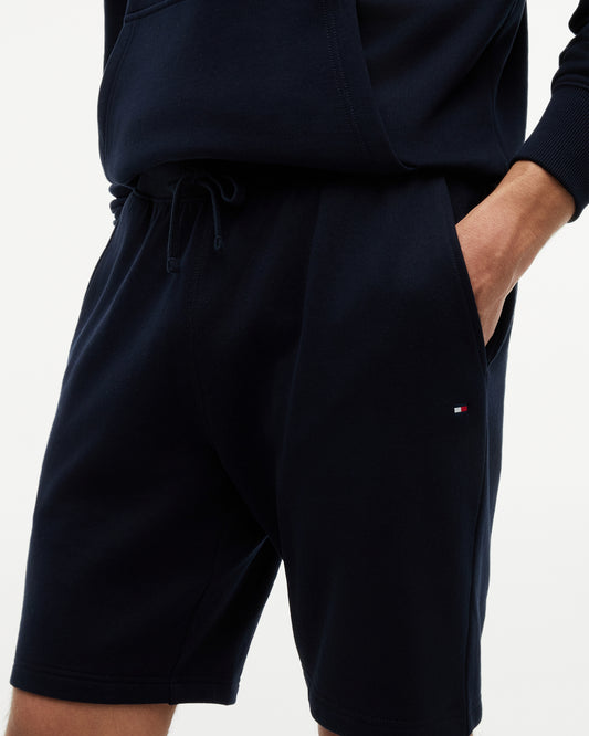 Tommy Hilfiger Essential Terry Mens Sweatshorts - Navy Blue | CHO | Designer Mens Tracksuit Shorts
