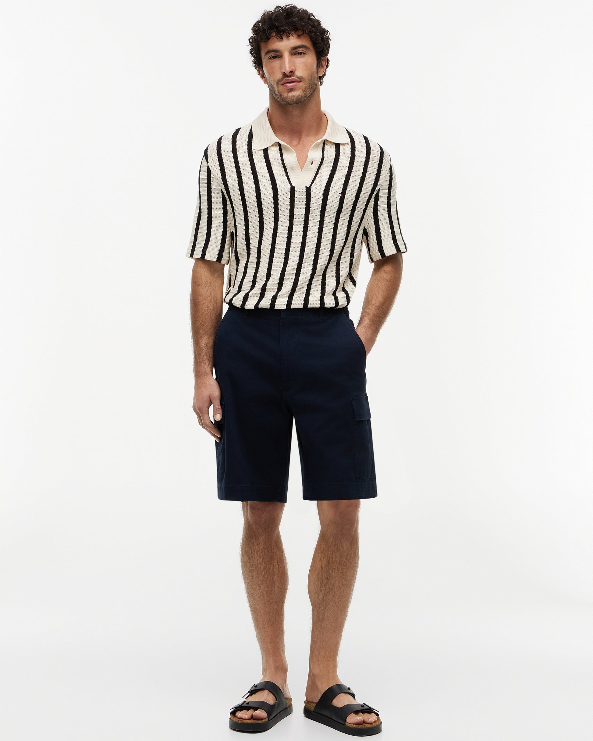 Tommy Hilfiger Essential Mens Twill Cargo Shorts - Desert Sky | CHO | Designer Mens Cargo Shorts