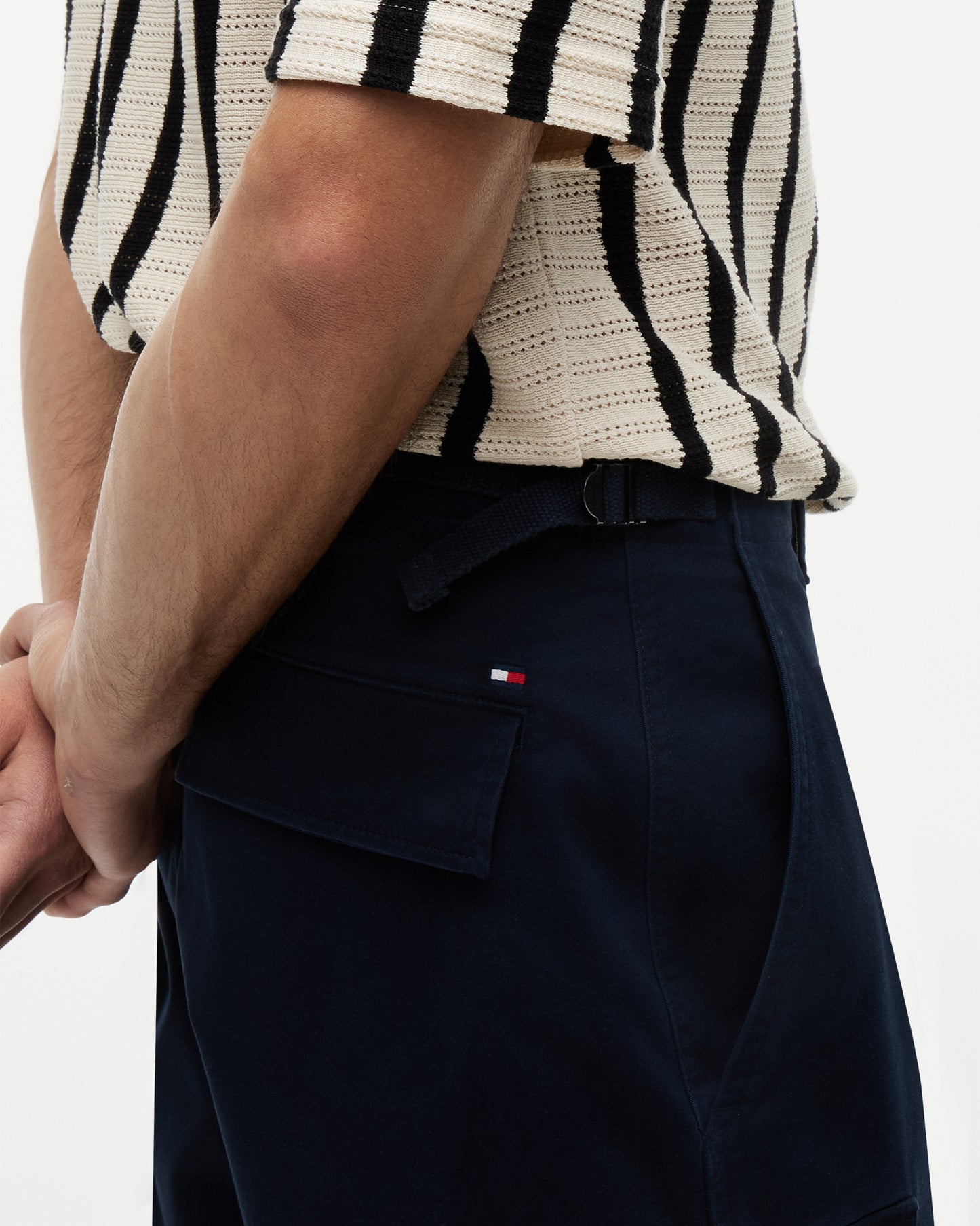 Tommy Hilfiger Essential Mens Twill Cargo Shorts - Desert Sky | CHO | Designer Mens Cargo Shorts