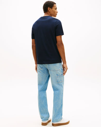 Tommy Hilfiger Brand Love Mono Stack Mens T-Shirt - Desert Sky