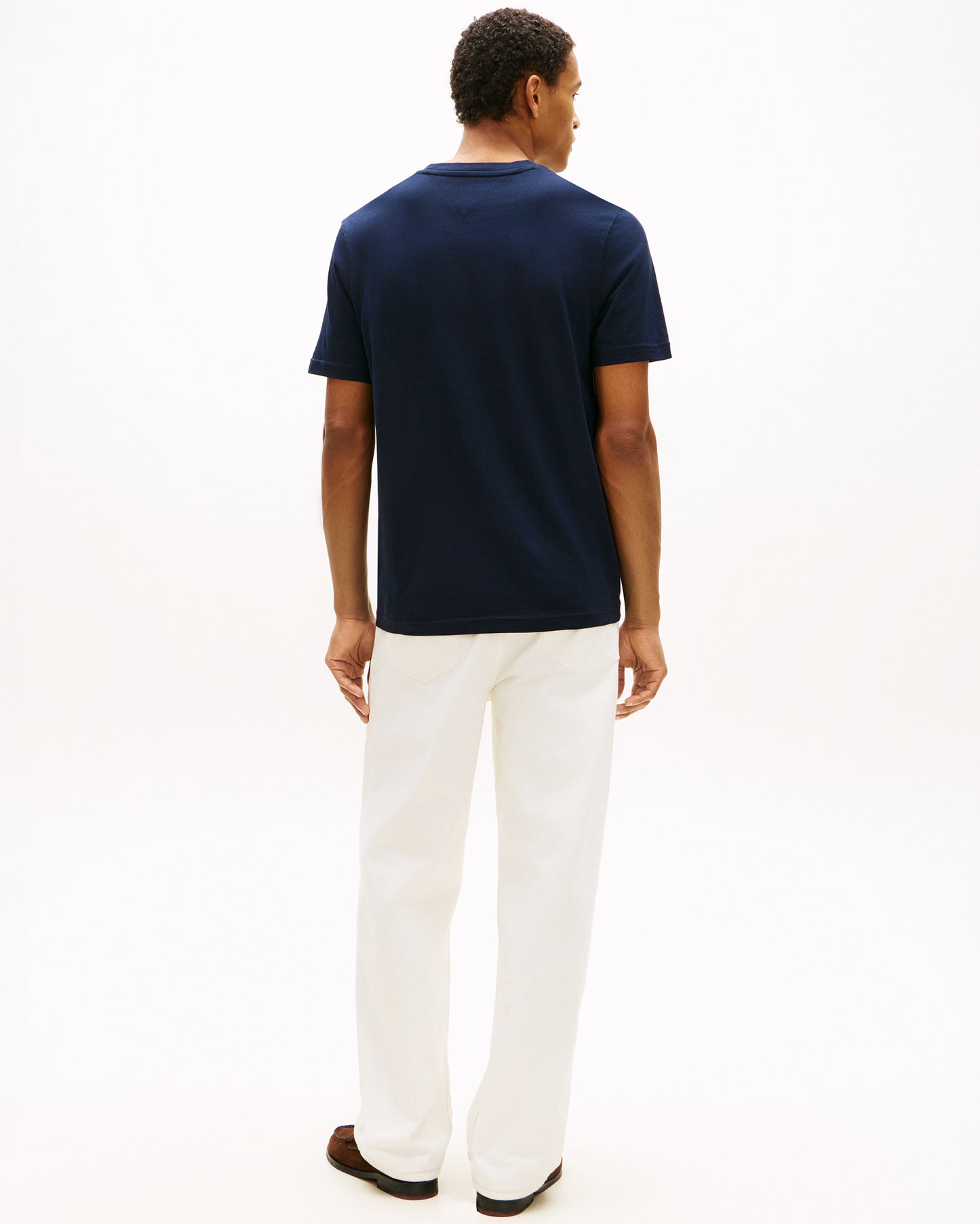 Tommy Hilfiger Brand Love Text Stack Mens T-Shirt - Desert Sky