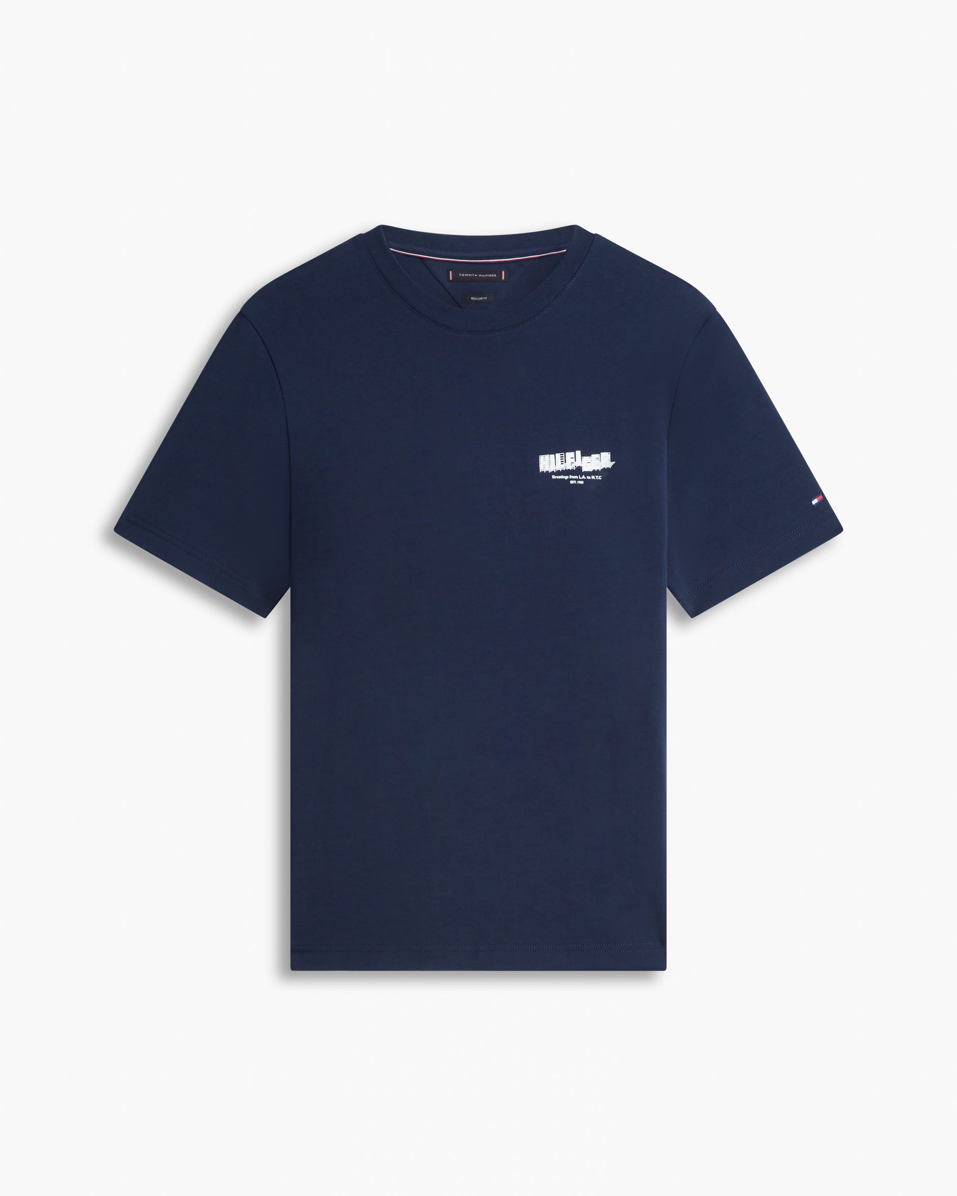 Tommy Hilfiger Photo Print Hilfiger Mens T-Shirt - Desert Sky | CHO | Designer Mens Short Sleeve T-Shirts & Tops