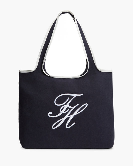 Tommy Hilfiger TH Summer Womens Tote Canvas - Space Blue/Canvas | CHO | Designer Womens Tote Bags