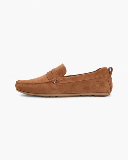 Tommy Hilfiger Core Hilfiger Mens Suede Driver - Coconut Grove | CHO | Designer Mens Shoes