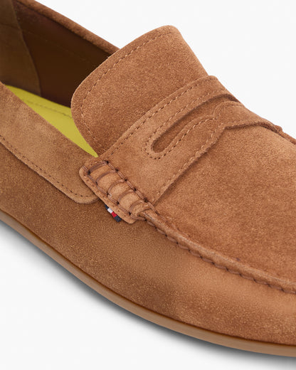 Tommy Hilfiger Core Hilfiger Mens Suede Driver - Coconut Grove | CHO | Designer Mens Shoes