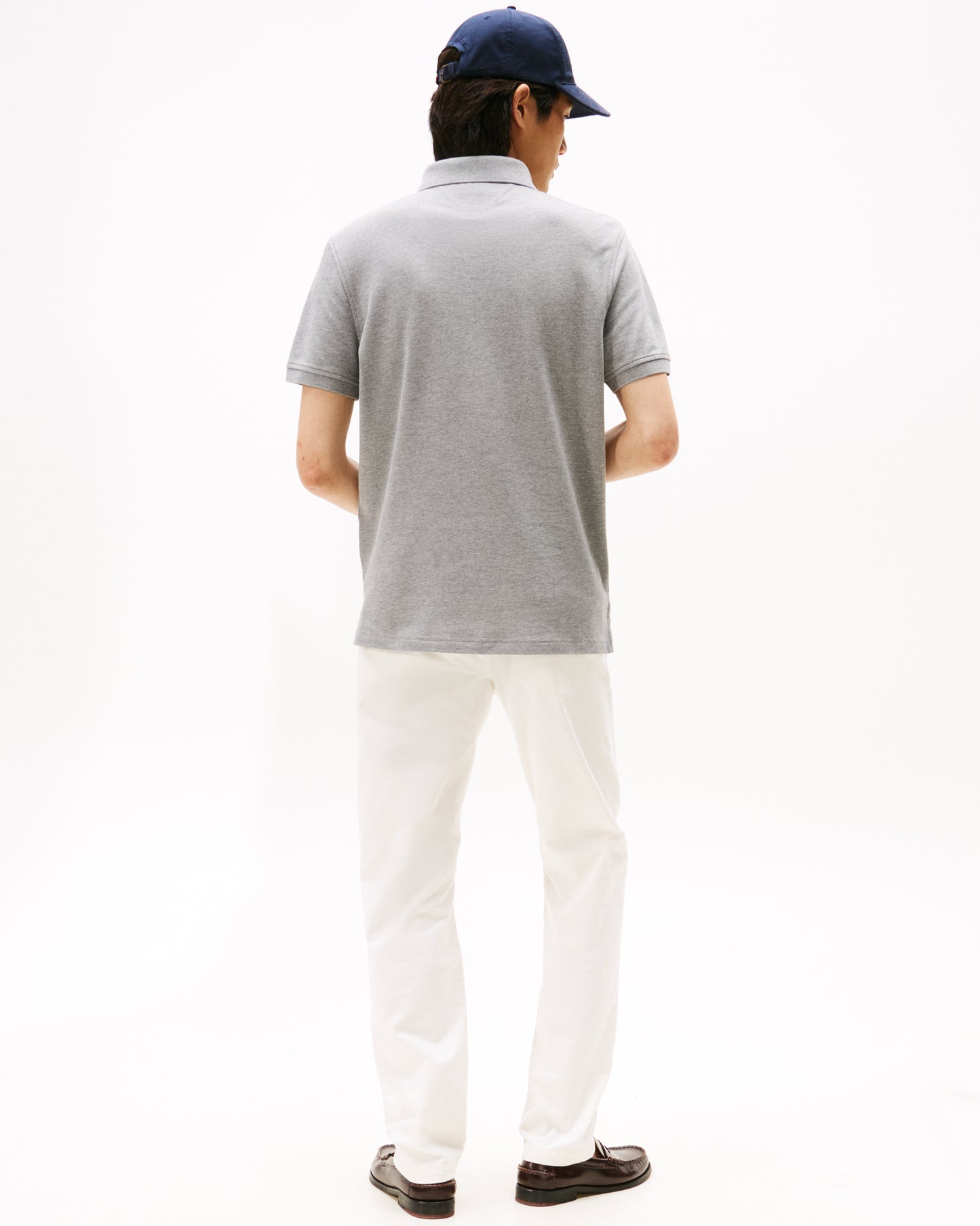 Tommy Hilfiger 1985 Regular Fit Mens Polo - Medium Grey Heather