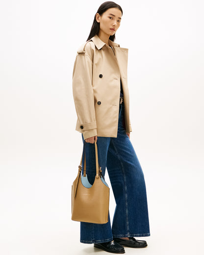 Tommy Hilfiger TH Modern Womens Mini Tote Bag - Safari Canvas | CHO | Designer Womens Tote Bags