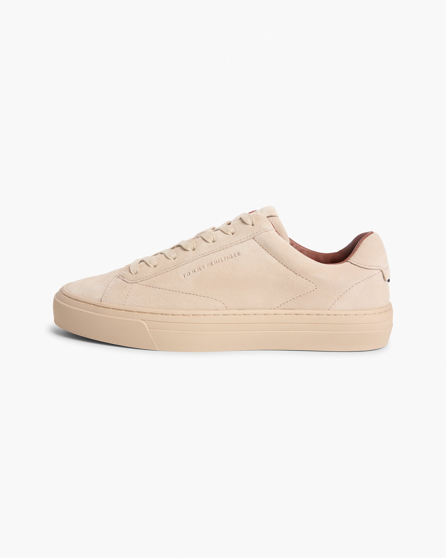 Tommy Hilfiger Park Premium Suede Mens Trainers - Sandalwood | CHO | Designer Mens Trainers