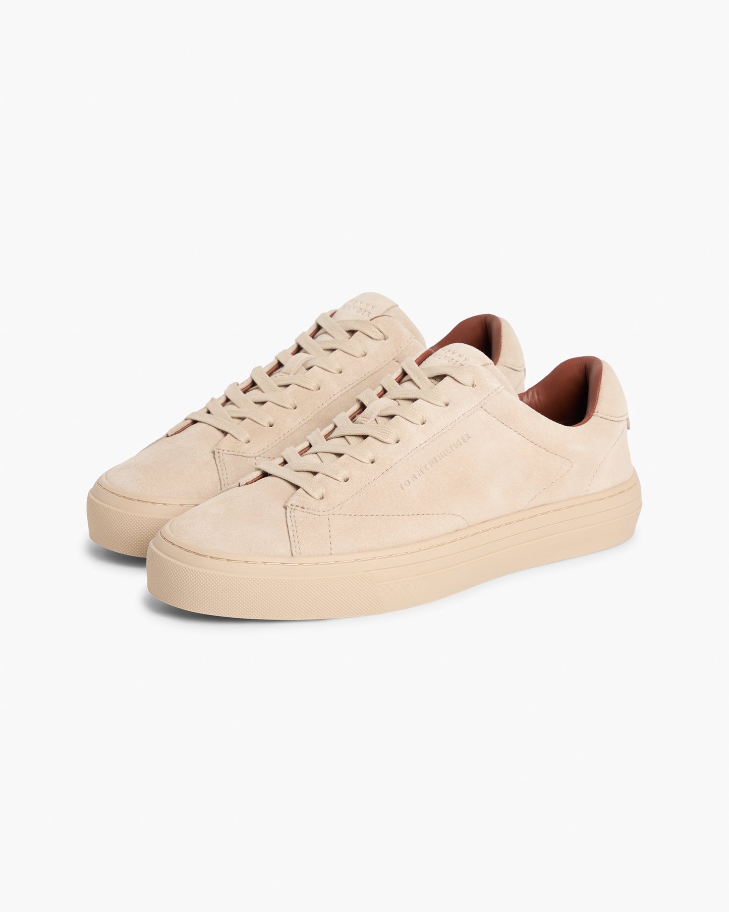 Tommy Hilfiger Park Premium Suede Mens Trainers - Sandalwood | CHO | Designer Mens Trainers
