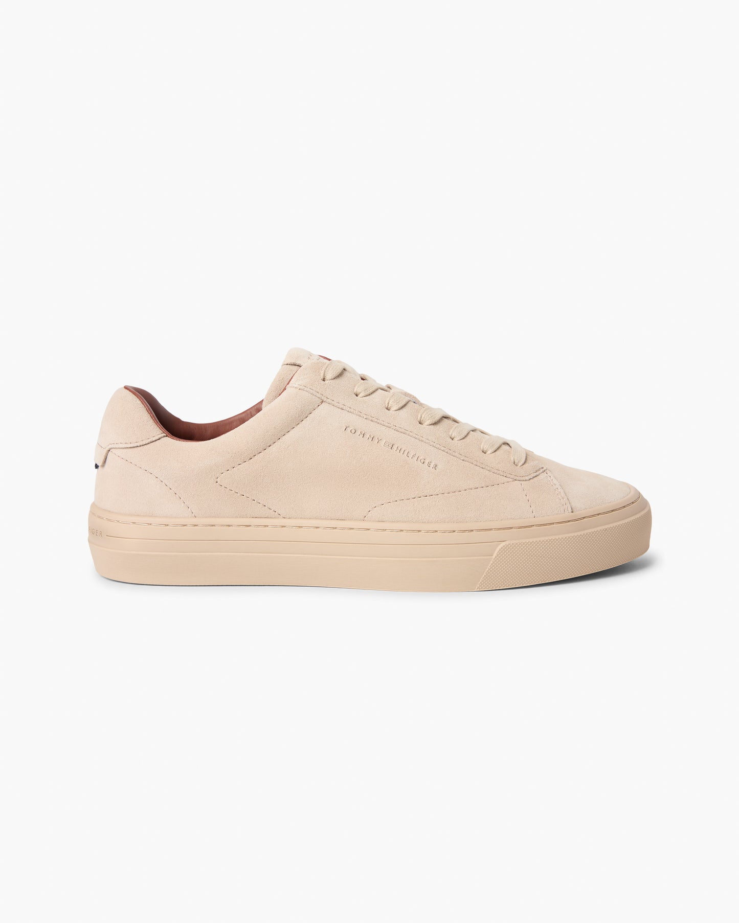 Tommy Hilfiger Park Premium Suede Mens Trainers - Sandalwood | CHO | Designer Mens Trainers