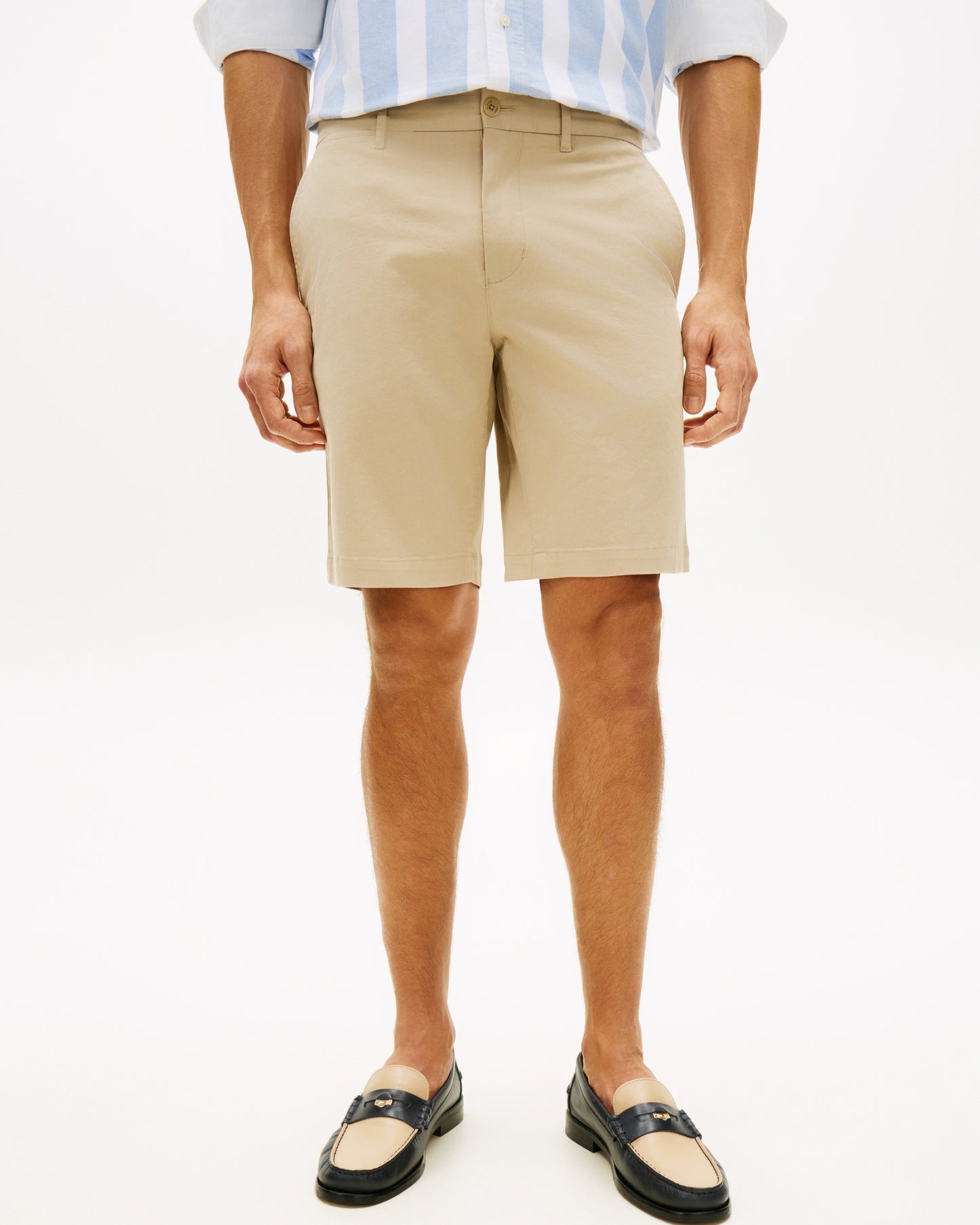Tommy Hilfiger Denton 9.5 Inch Essential Mens Twill Shorts - Sandalwood